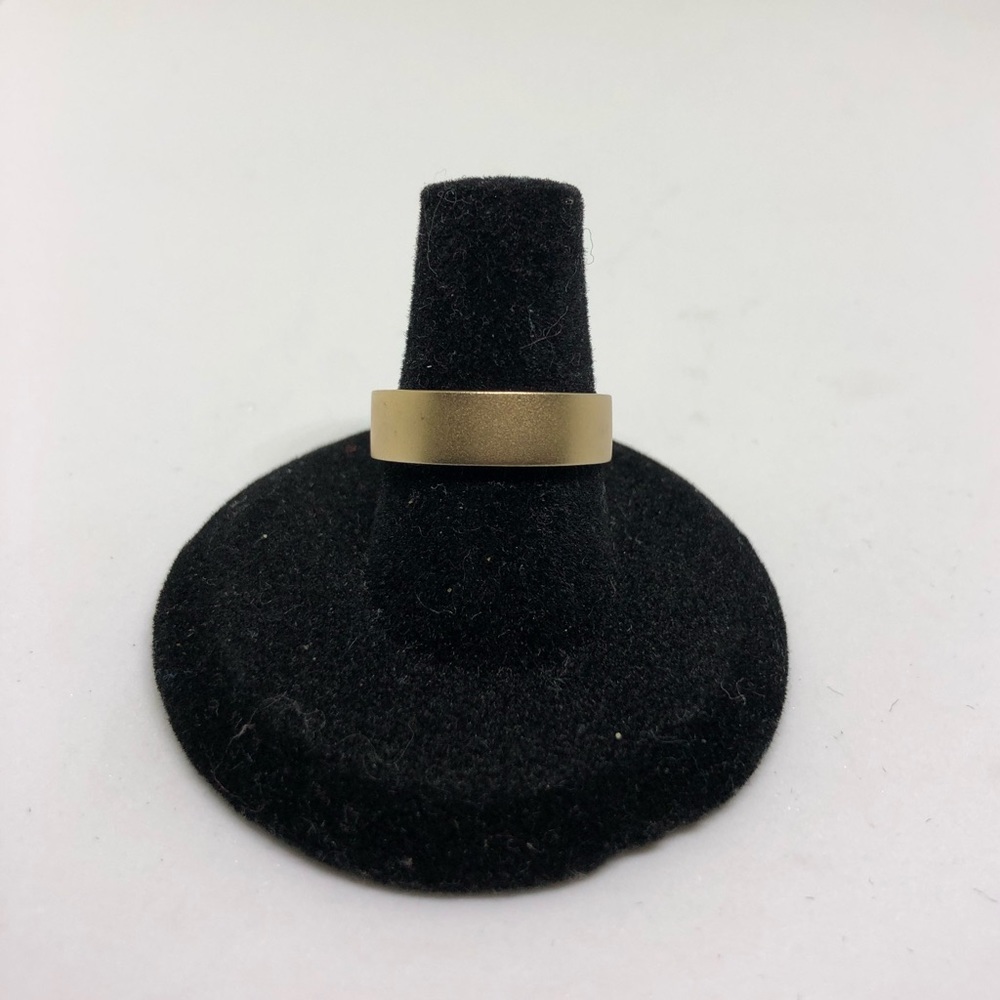 Sterling silver frosted gold ring
